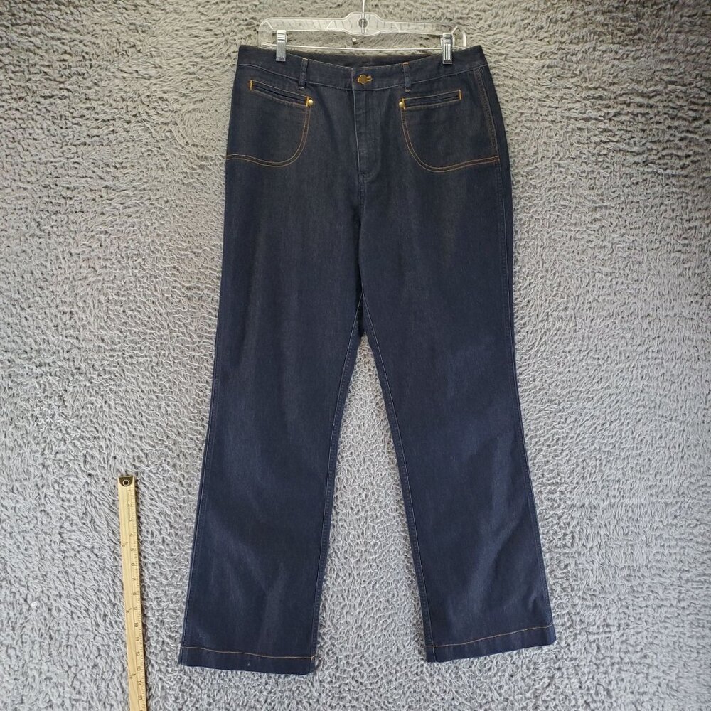 Chicos Jeans Womens Size 2 US 12 Blue Denim Stretch Straight Leg